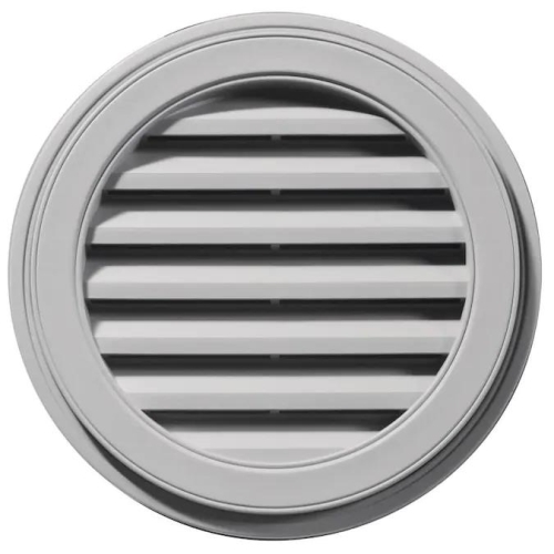 22" Round Gable Vent Gray