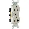 CRB5362LACC12 Duplex Receptacle, 2 -Pole, 20 A, 125 VAC, Back, Side Wiring, NEMA: 5-20R
