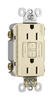 Pass & Seymour radiant Series 1597LA3PKCC4 GFCI Duplex Receptacle, Nylon, Light Almond, 2-Pole, 15 A, 125 VAC, 3-Wire