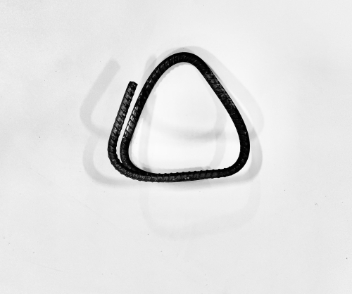 RBST66TRI Rebar Stirrup, 6 in L, 6 in H