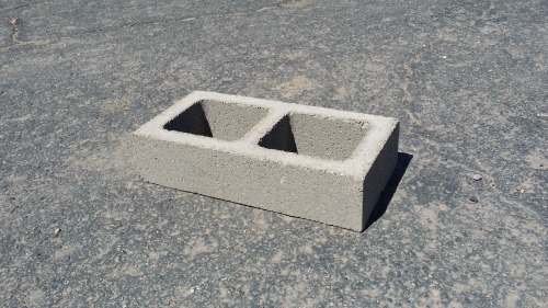 8" x 4" x 16"  Half High Hollow Block