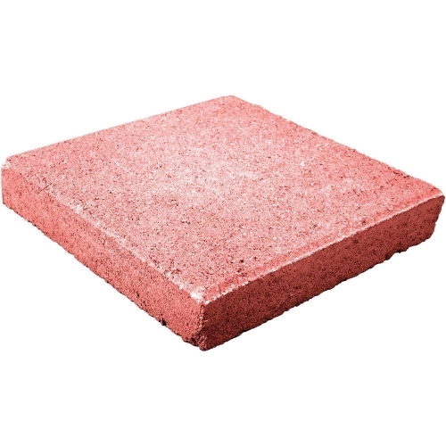 71251 Step Stone, 12 in W, Square, Red