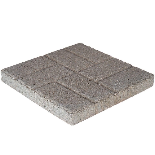 18" Square Brick Face Grey