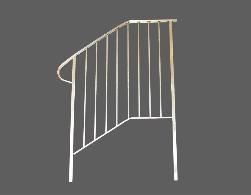 11047SR Step Railing, For: 48 in W x 44 in D x 28 in H Step, Aluminum