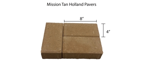 4" x 8" Holland Paver Mission Tan