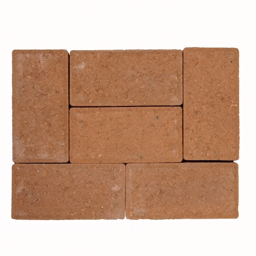 1062.1391 Green Holland Stone Paver, 2-1/4 in H, 4 in W, 8 in L, Rectangle,Terracotta