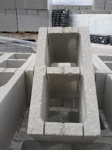 8" x 8" x 16" Conduit Knock Out Block