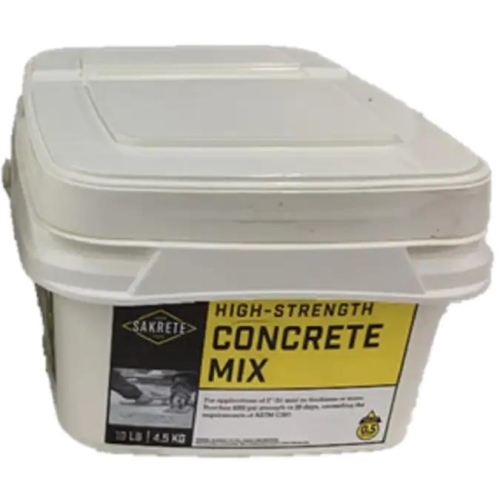 60200332 High Strength Concrete Mix, Gray, Powder, 10 lb