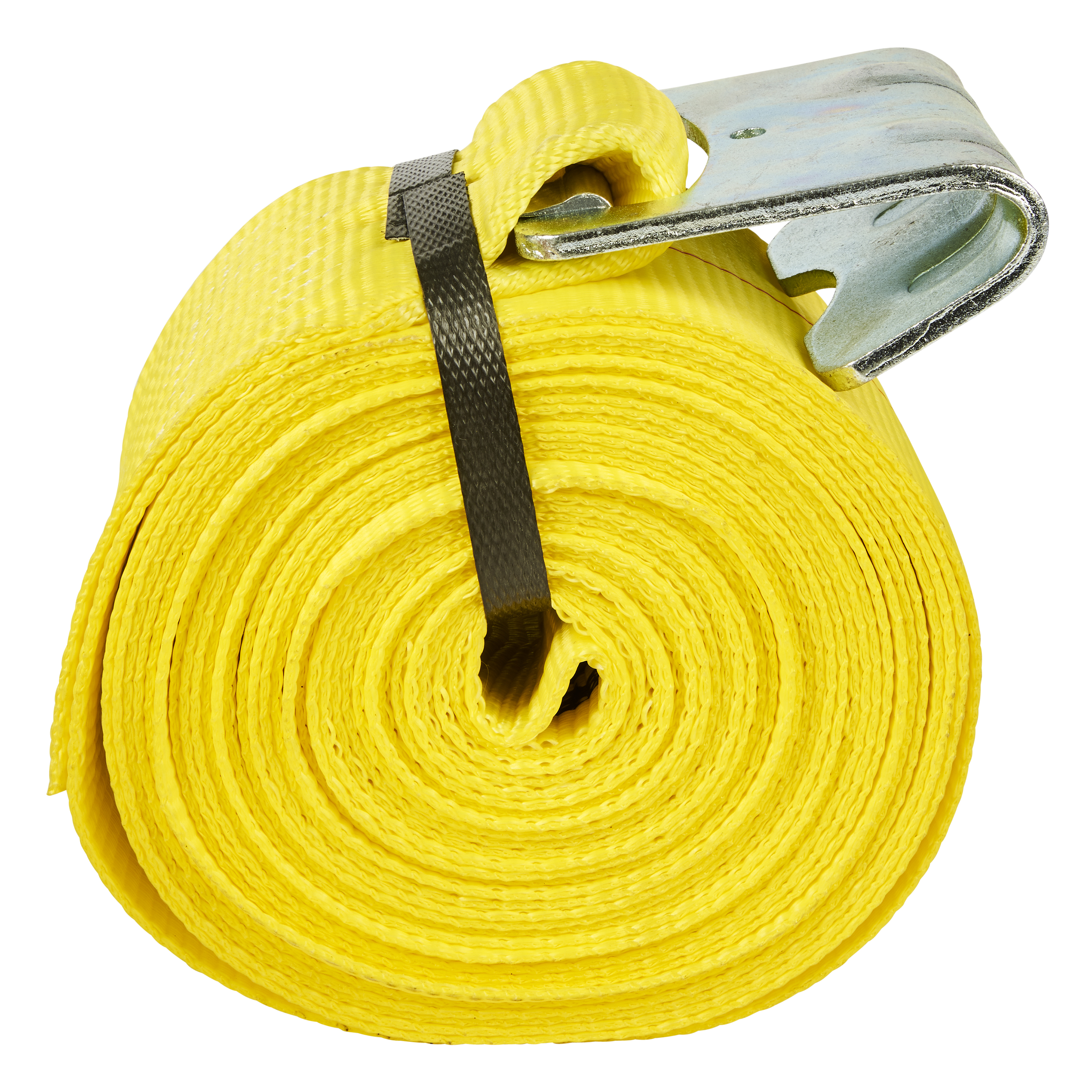 04926 Winch Strap, 4 in W, 30 ft L, Polyester, Yellow