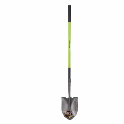 Round Point Garden Shovel, Fiberglass Handle