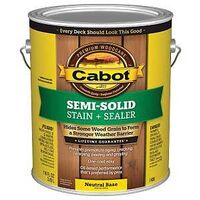 140.0001406.007 Semi-Solid Tintable Stain, Neutral Base, Liquid, 1 gal, Can