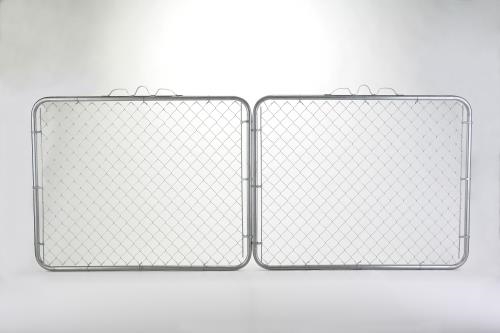 48" x 12' Chain Link Fence Drive Gate, Comprised of 2 6ft Gates