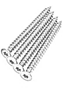 AL-FLAT HEAD SCREW 2.5” WOOD SCREW WHITE (BAG 8)