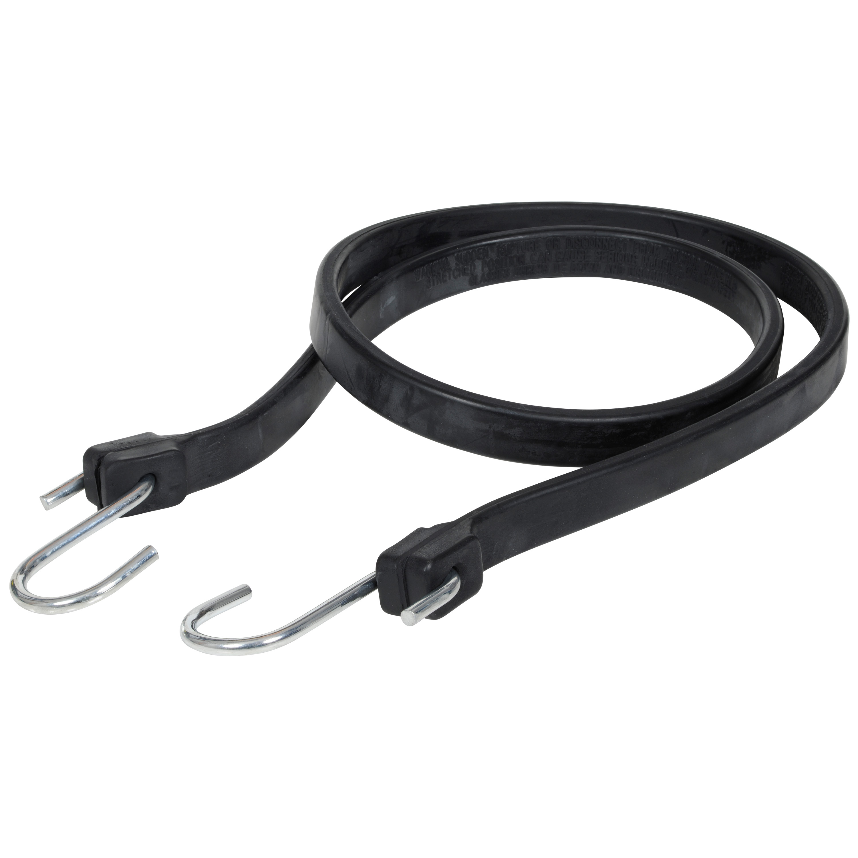 06245 Strap, 3/4 in W, 45 in L, EPDM Rubber, Black, S-Hook End