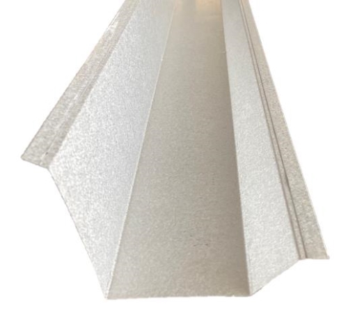 5590041 R-Panel Rake, 10 ft 2in L, 26 ga, Galvalume