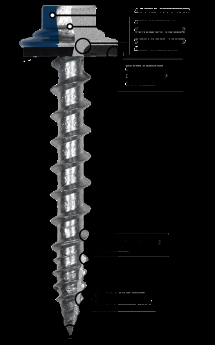 1-1/2" Quik Grip Metal To Wood Screws Brown