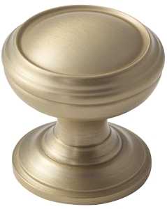 Revitalize Series BP55342BBZ Cabinet Knob, 1-3/16 in Projection, Zinc, Golden Champagne