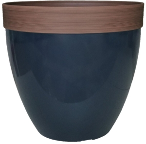 HDR-077077 Hornsby Planter, Resin, Navy Blue