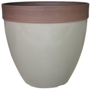 HDR-077107 Hornsby Planter, Resin, Taupe