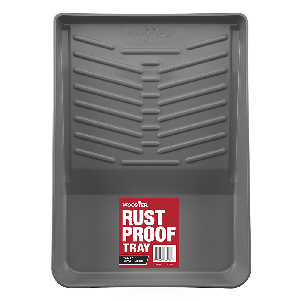BR549-11 Paint Tray, 16-1/2 in L, 11 in W, 1 qt, Polypropylene Co-Polymer, Gray