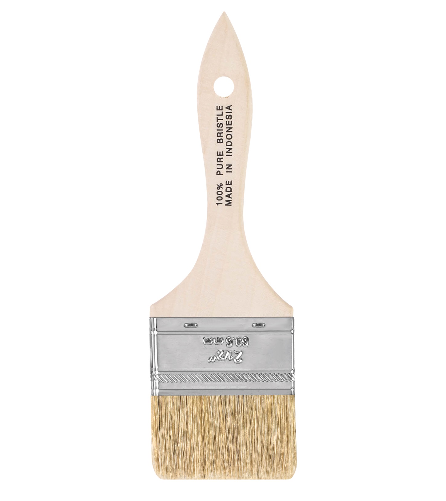 F5117-2-1/2 Paint Brush, 2-1/2 in W, 1-11/16 in L Bristle, China Bristle, Plain-Grip Handle