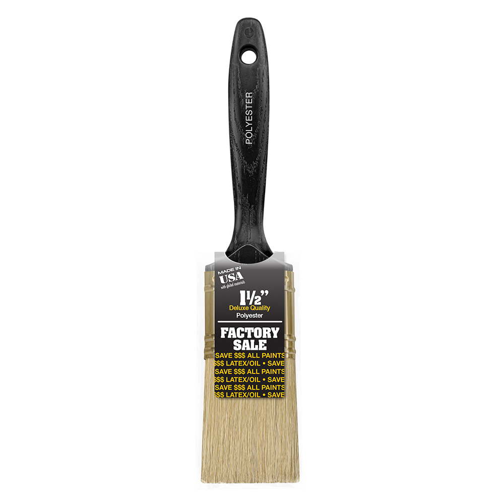 P3971-1-1/2 Paint Brush, 1-1/2 in W, 2-3/16 in L Bristle, Polyester Bristle