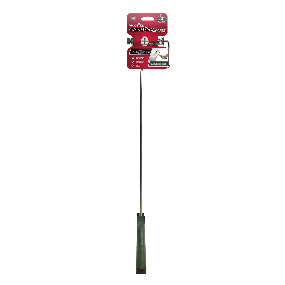 RR014 Roller Frame, 25-1/2 in L, 4-1/2, 6-1/2 in L Roller, Polypropylene Handle, Threaded Handle