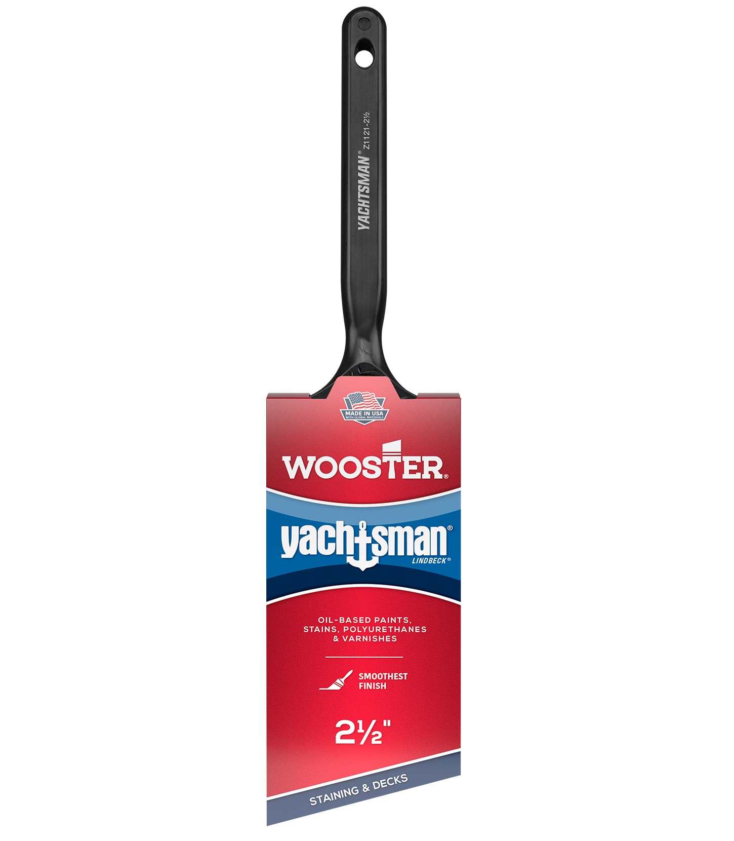 Z1120-2-1/2 Paint Brush, 2-1/2 in W, 2-11/16 in L Bristle, Synthetic China Bristle, Varnish Handle
