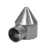 042233 Bullet Top, 2-3/8 in Dia, 1-Way, Aluminum, Galvanized