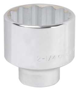 MT-SS6072 Drive Socket, 2-1/4 in Socket, 3/4 in Drive, 12-Point, Chrome Vanadium Steel, Chrome