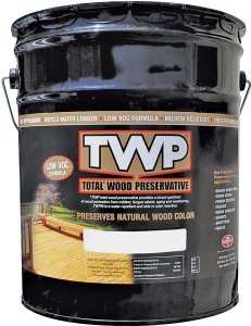 1500 Series TWP-1503-5 Wood Preservative, Dark Oak, Liquid, 5 gal, Can