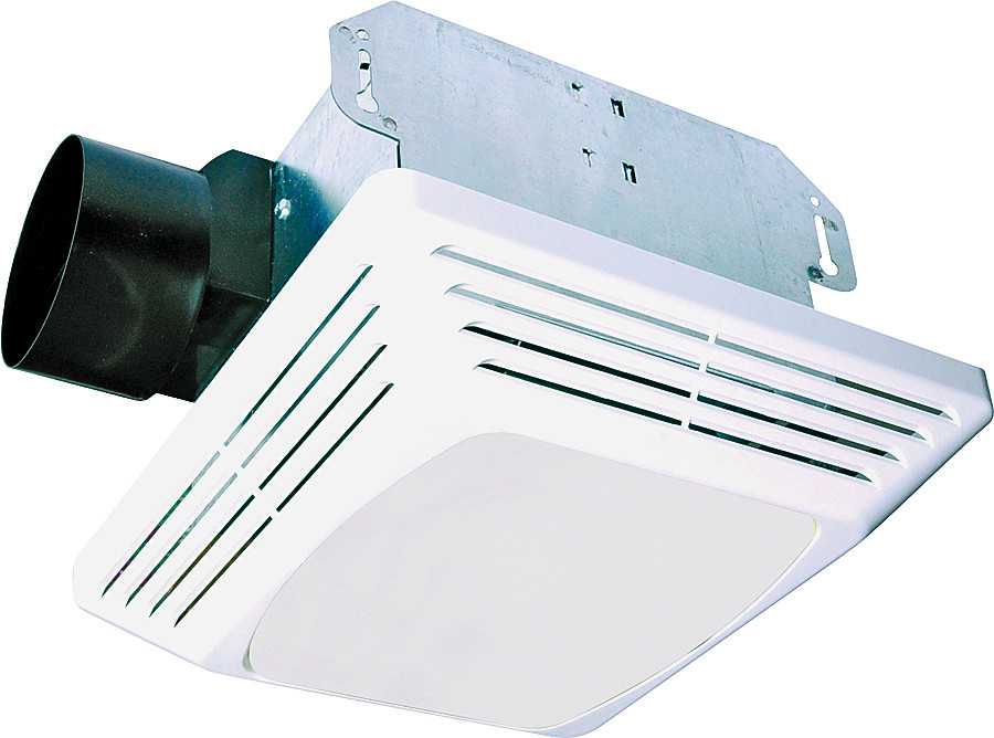ASLC Series ASLC70 Exhaust Fan with Light, 1.6 A, 120 V, 70 cfm Air, 4 sones, 4 in Duct, White