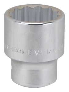 MT-SM6034 Drive Socket, 34 mm Socket, 3/4 in Drive, 12-Point, Chrome Vanadium Steel, Chrome