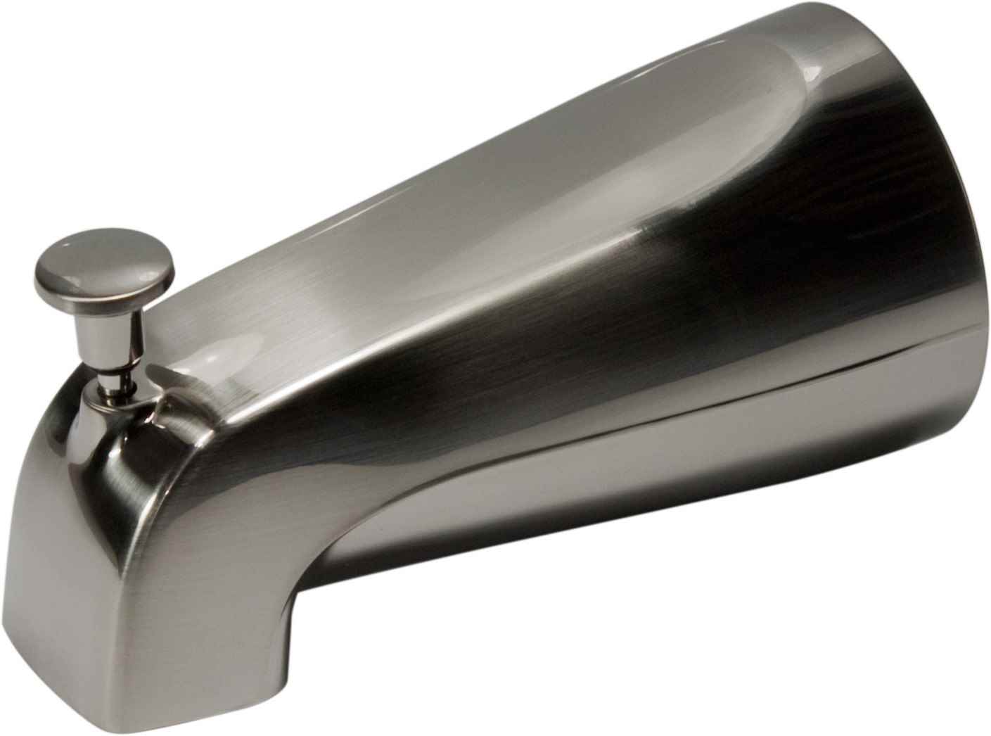 PP825-36N Bathtub Spout, 2-3/4 in L, 3/4 in Connection, IPS, Brushed Nickel, For: 1/2 in or 3/4 in Pipe