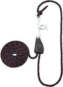 ProSource 10010-L-OI Rope Ratchet, Polypropylene/Steel, Black/Red