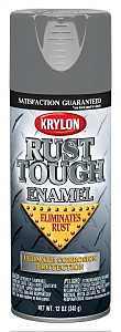 Rust Tough K09206007 Rust Preventative Spray Paint, Gloss, Battleship Gray, 12 oz, Can