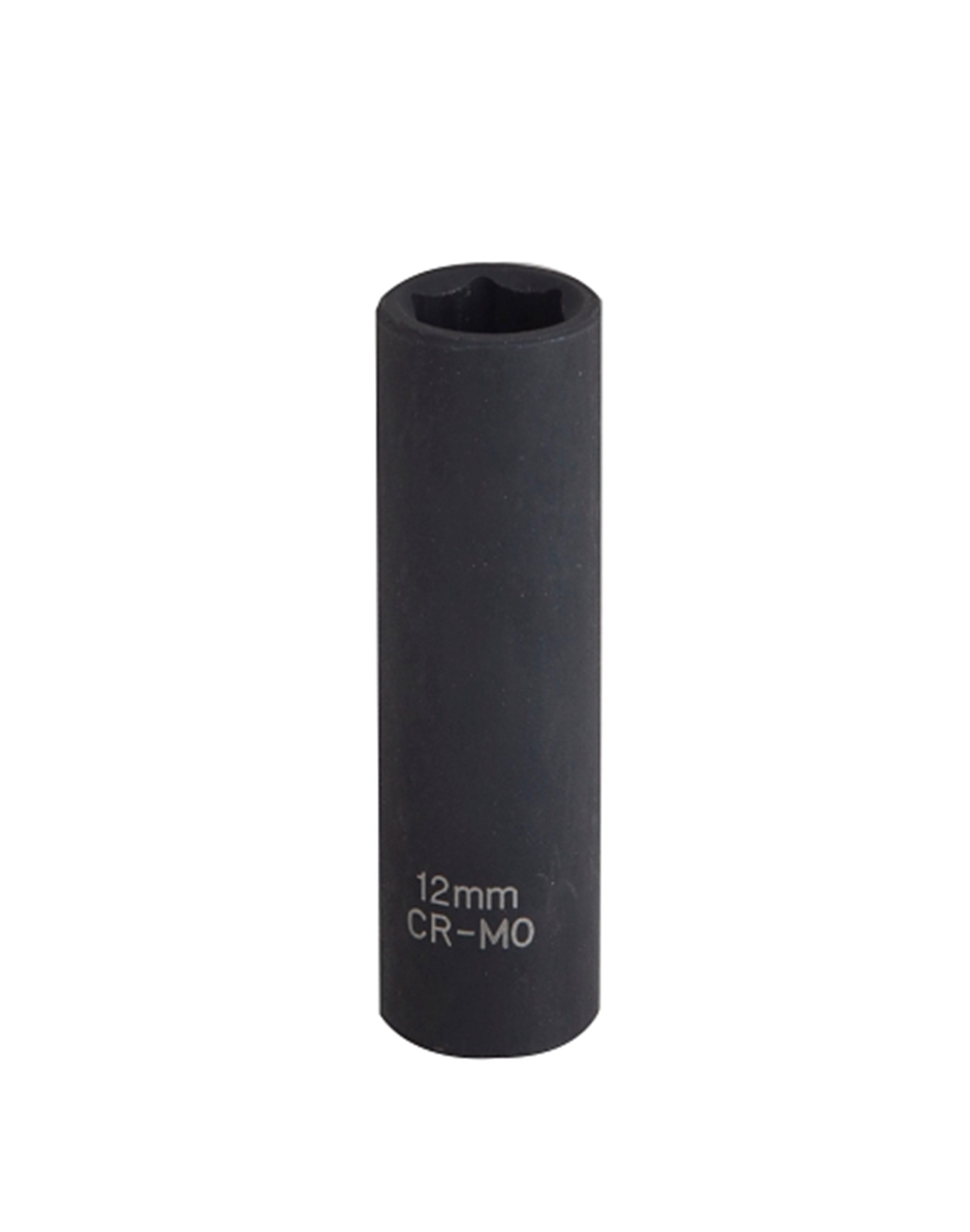 MT6580142 Deep Impact Socket, 12 mm Socket, 3/8 in Drive, Deep Drive, 6-Point, Chrome Molybdenum Steel