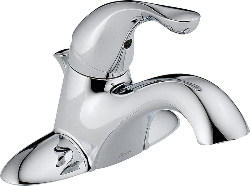 Classic Series 520-DST Bathroom Faucet, 1.2 gpm, 1-Faucet Handle, Brass, Chrome Plated, Lever Handle, Rigid Spout