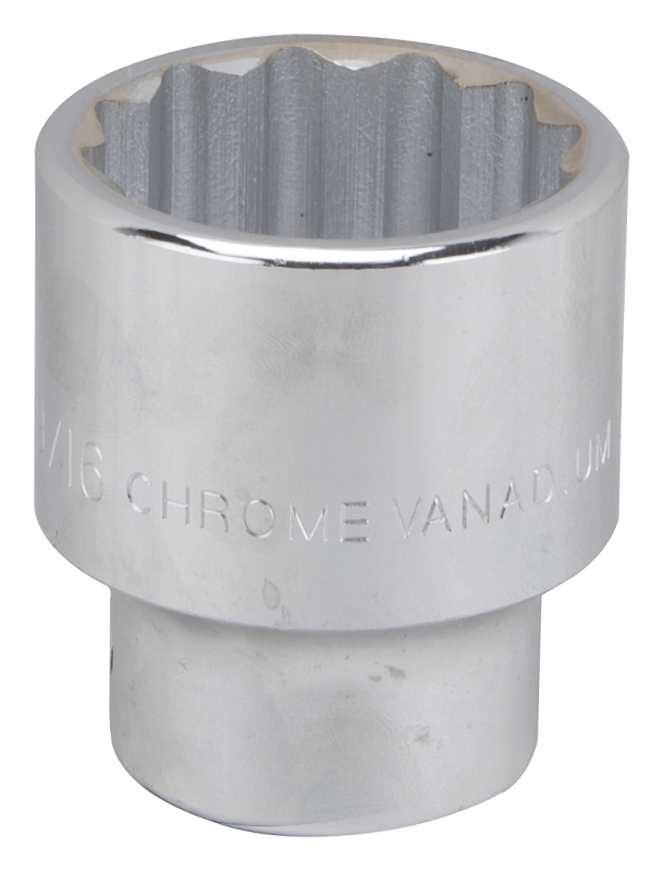 MT-SS6050 Drive Socket, 1-9/16 in Socket, 3/4 in Drive, 12-Point, Chrome Vanadium Steel, Chrome