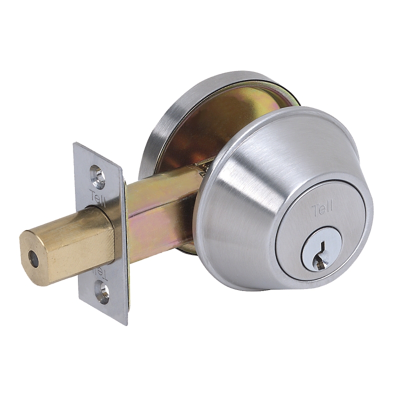 DB2000 Series CL100055 Deadbolt, Keyed Different Key, Stainless Steel, Satin, 2-3/8, 2-3/4 in Backset