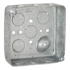 Orbit D4SB-50 Switch Box, 2 -Gang, 16 -Knockout, 1/2 in Knockout, Steel (Metal), Gray, Galvanized