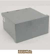 RSC060604RC Screw Cover, 1 -Gang, Carbon Stee (Metal)l, Gray, Polyester Powder-Coated, Wall Mounting