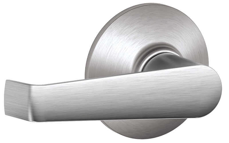 Elan Series F10CSVELA626 Passage Lever, Mechanical Lock, Satin Chrome, Metal, Residential, 2 Grade