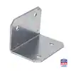 ML23Z L-Angle, 2 in W, 3 in H, Steel, ZMAX