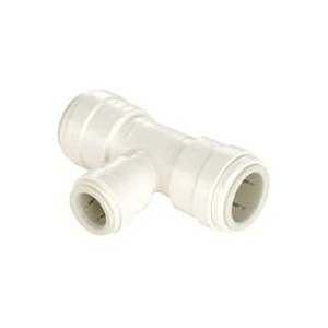 P-841 Pipe Tee, 3/4 x 3/4 x 1/2 in, Push-Fit, Stainless Steel