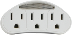 ORADL101 Outlet Tap, 125 V, 3 -Outlet, White