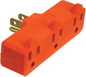 ORAD0100 Outlet Tap, 3-Outlet, Orange