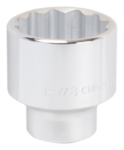 MT-SS6060 Drive Socket, 1-7/8 in Socket, 3/4 in Drive, 12-Point, Chrome Vanadium Steel, Chrome