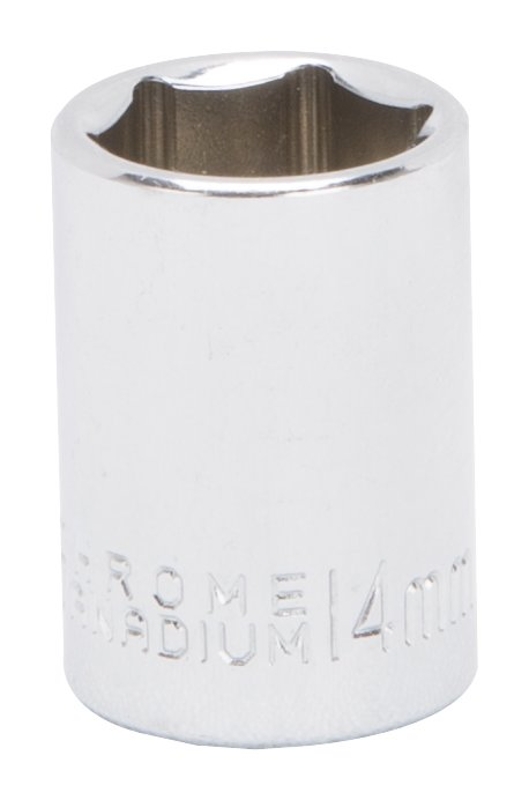 MT6499230 Drive Socket, 14 mm Socket, 3/8 in Drive, 6-Point, Chrome Vanadium Steel, Chrome