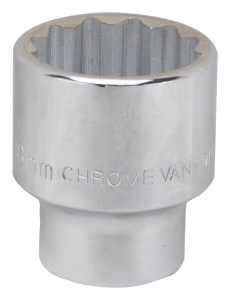 MT-SM6038 Drive Socket, 38 mm Socket, 3/4 in Drive, 12-Point, Chrome Vanadium Steel, Chrome